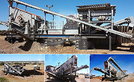 30-50tph diamond waste Mobile 